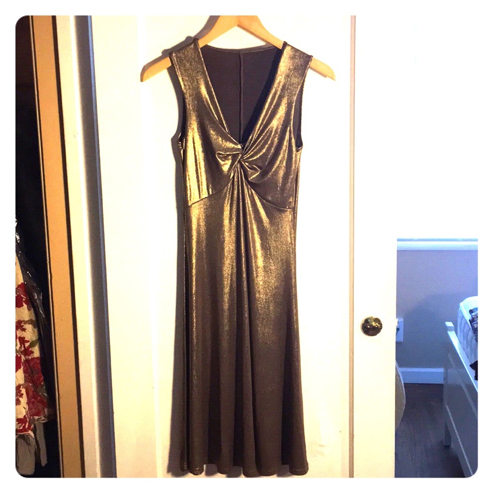 Gold mini dress size S